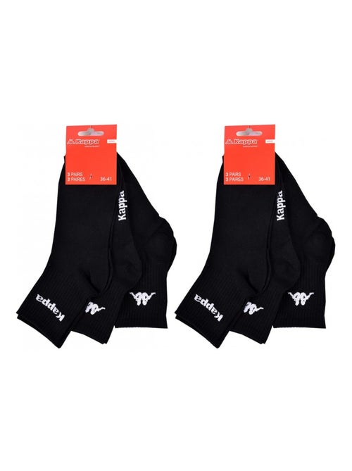 Meias Mulher QUARTER KAPPA - Pack de 6 - Kiabi Meias Mulher QUARTER KAPPA - Pack de 6 - Kiabi