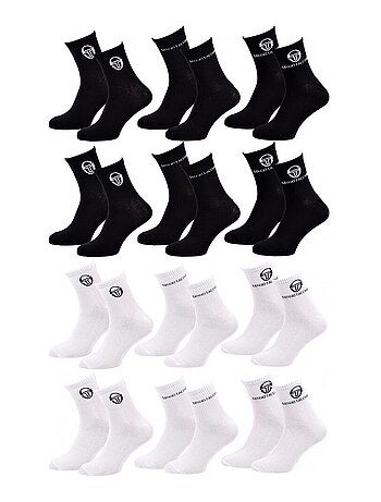 Meias mulher quarter sergio tacchini - pack de 12