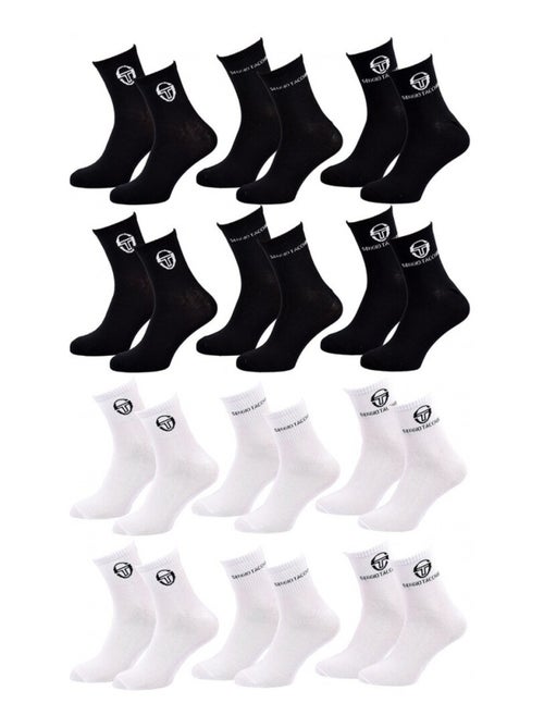 Meias mulher quarter sergio tacchini - pack de 12 - Kiabi Meias mulher quarter sergio tacchini - pack de 12 - Kiabi