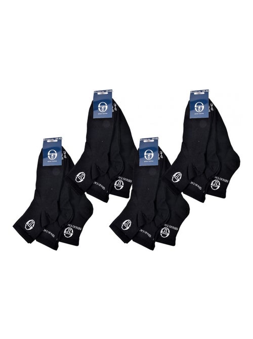 Meias mulher quarter sergio tacchini - pack de 12 - Kiabi Meias mulher quarter sergio tacchini - pack de 12 - Kiabi