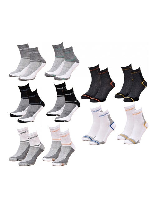 Meias mulher sergio tacchini soquetes - pack de 10 - Kiabi