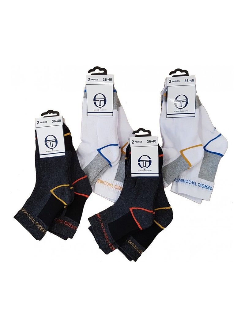 Meias mulher sergio tacchini soquetes - pack de 10 Multicolorido - Kiabi