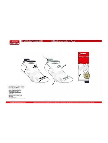 Meias Mulher SNEAKER KAPPA - Pack de 4