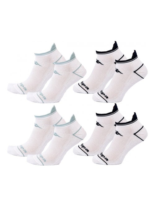 Meias Mulher SNEAKER KAPPA - Pack de 4 - Kiabi Meias Mulher SNEAKER KAPPA - Pack de 4 - Kiabi