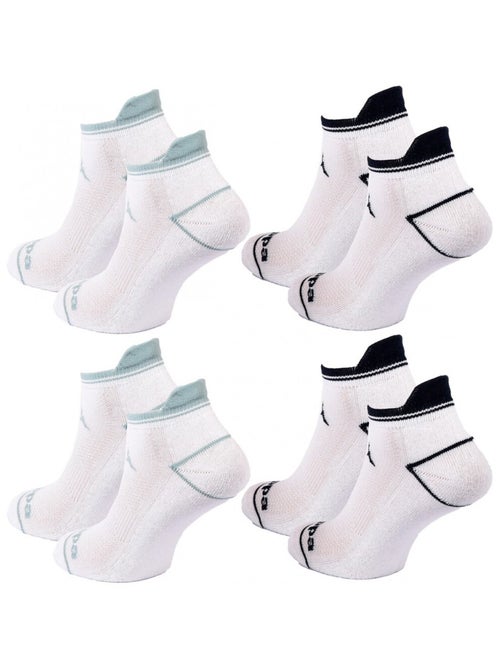 Meias Mulher SNEAKER KAPPA - Pack de 4 - Kiabi Meias Mulher SNEAKER KAPPA - Pack de 4 - Kiabi