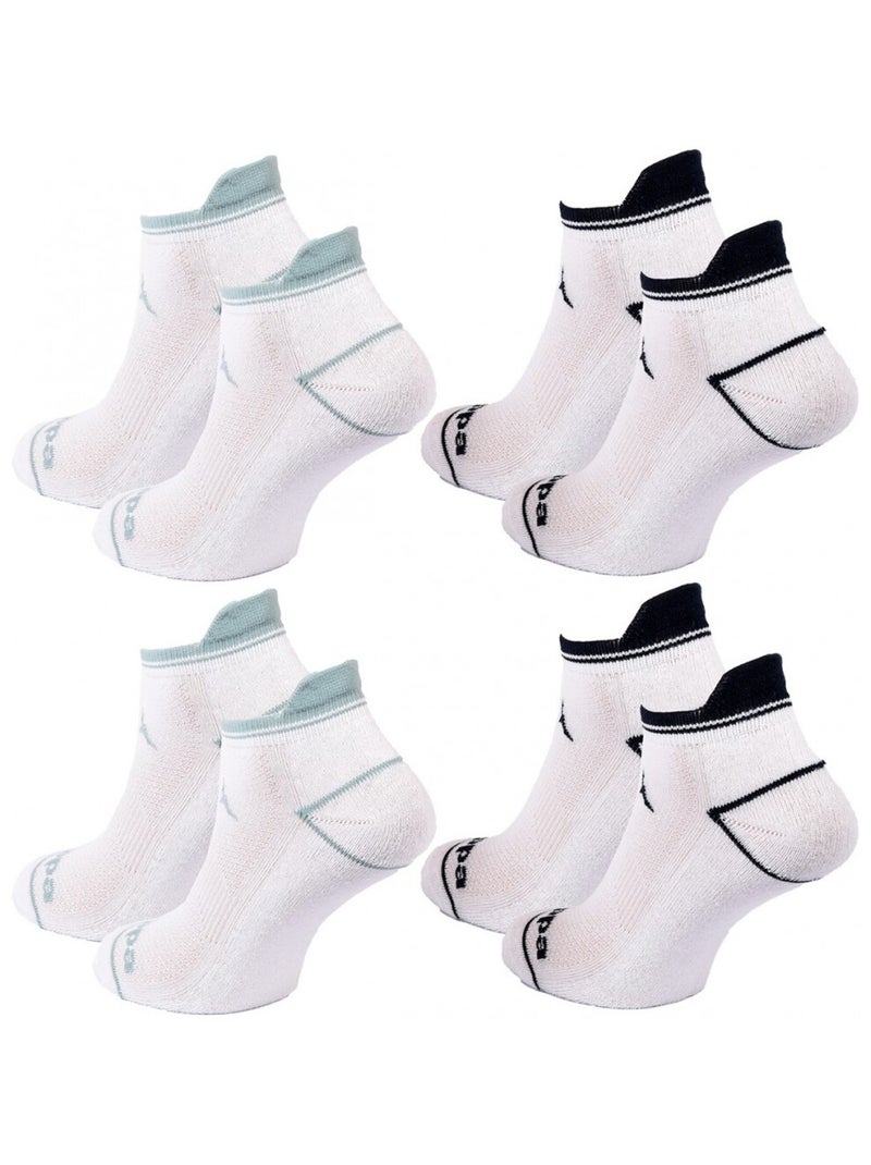 Meias Mulher SNEAKER KAPPA - Pack de 4 Branco - Kiabi