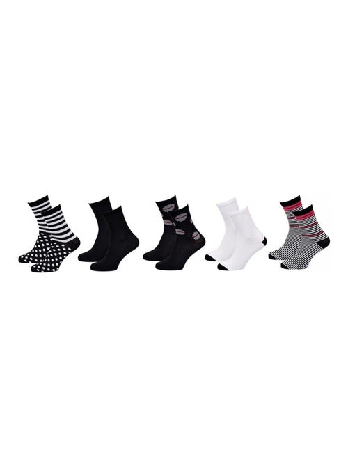 Meias Mulher TWINDAY - Pack de 8 - Kiabi Meias Mulher TWINDAY - Pack de 8 - Kiabi