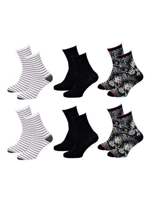 Meias Mulher TWINDAY - Pack de 8 - Kiabi Meias Mulher TWINDAY - Pack de 8 - Kiabi