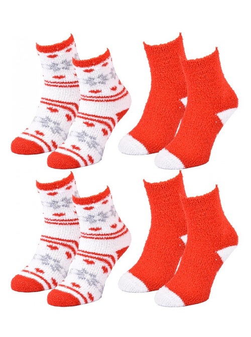 Meias Mulher WINTER SOCKS - Pack de 4 - Kiabi Meias Mulher WINTER SOCKS - Pack de 4 - Kiabi