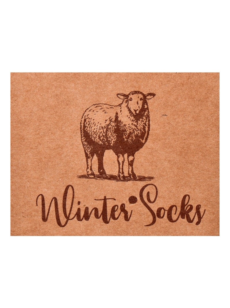 Meias Mulher WINTER SOCKS - Pack de 4 Branco Vermelho Cinza - Kiabi