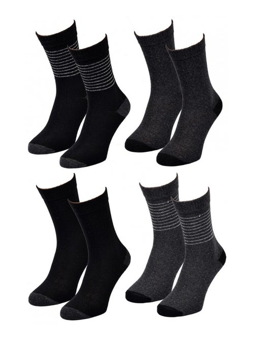Meias Mulher WINTER SOCKS - Pack de 4 - Kiabi Meias Mulher WINTER SOCKS - Pack de 4 - Kiabi