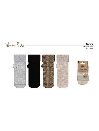 Meias Mulher WINTER SOCKS - Pack de 4