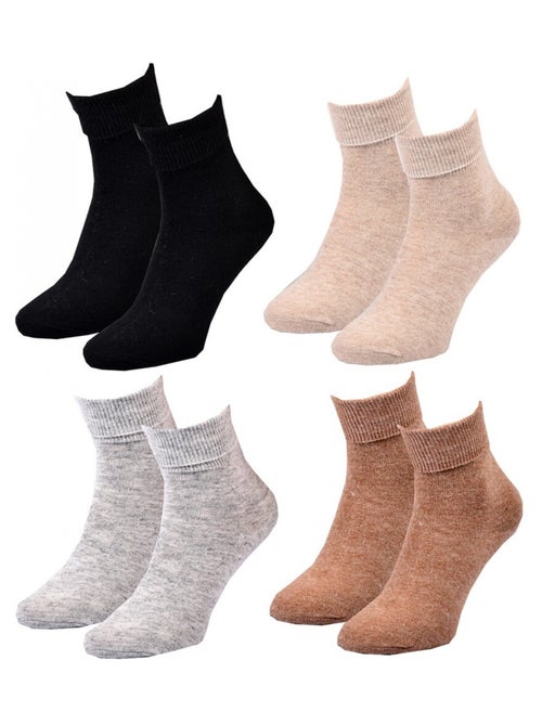 Meias Mulher WINTER SOCKS - Pack de 4 - Kiabi Meias Mulher WINTER SOCKS - Pack de 4 - Kiabi
