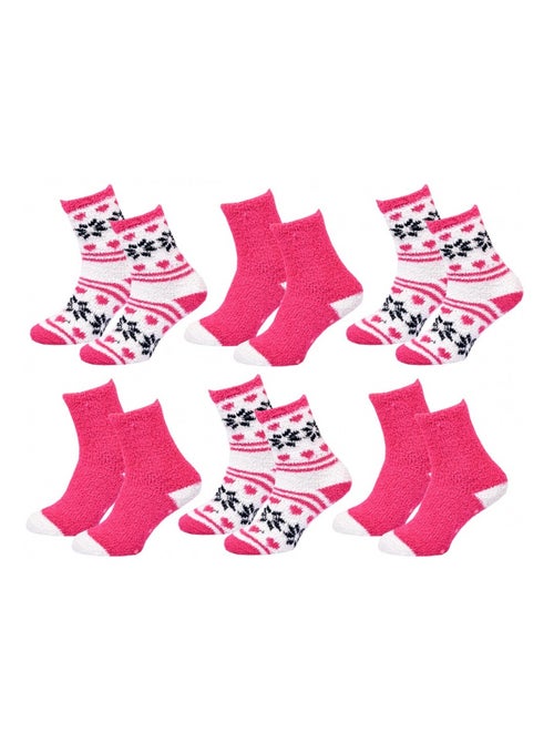 Meias Mulher WINTER SOCKS - Pack de 6 - Kiabi Meias Mulher WINTER SOCKS - Pack de 6 - Kiabi