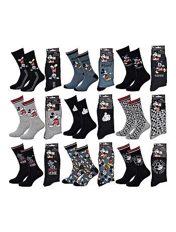 Meias Pack Homem DISNEY MICKEY MOUSE - Pack de 9