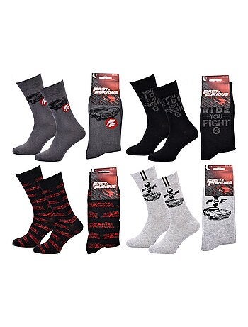 Meias Pack HOMEM FAST AND FURIOUS - Pack de 4