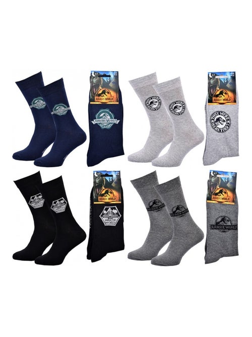 Meias Pack HOMEM JURASSIC WORLD - Pack de 4 - Kiabi Meias Pack HOMEM JURASSIC WORLD - Pack de 4 - Kiabi