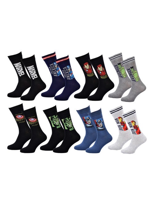 Meias Pack Homem MARVEL AVENGERS 8 Pares - Kiabi Meias Pack Homem MARVEL AVENGERS 8 Pares - Kiabi