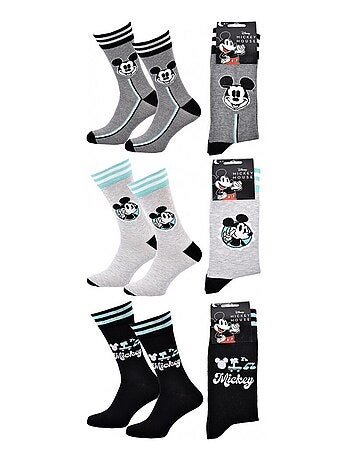 Meias Pack HOMEM MICKEY - Pack de 3