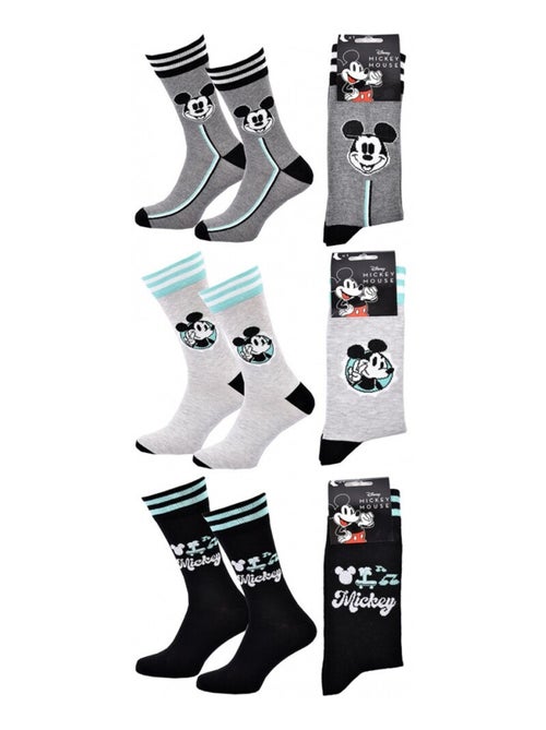 Meias Pack HOMEM MICKEY - Pack de 3 - Kiabi Meias Pack HOMEM MICKEY - Pack de 3 - Kiabi