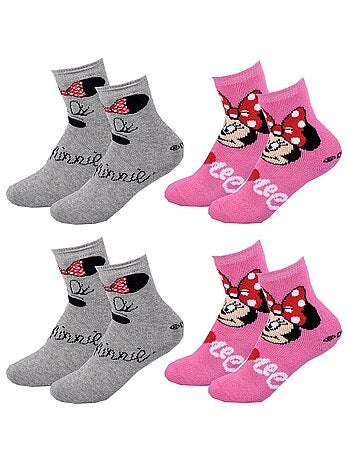 Meias Pack Rapariga DISNEY MINNIE Pack de 4 Pares