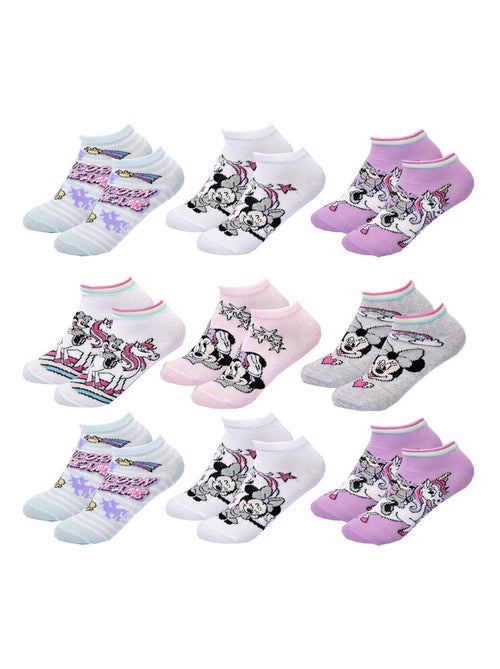 Meias Pack Rapariga DISNEY MINNIE Pack de 9 Pares - Kiabi