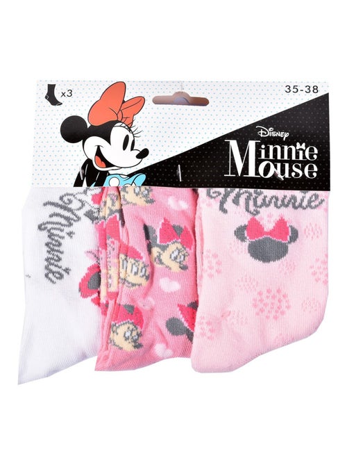 Meias Pack Rapariga DISNEY MINNIE Pack de 9 Pares - Kiabi