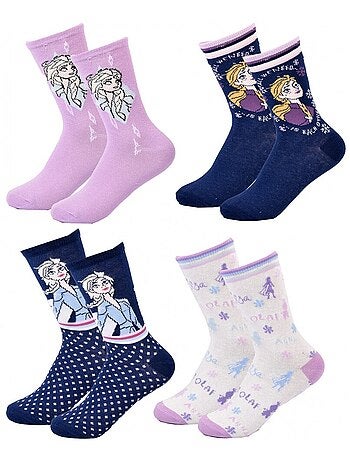Meias Pack Rapariga LA REINE DES NEIGES - Pack de 4