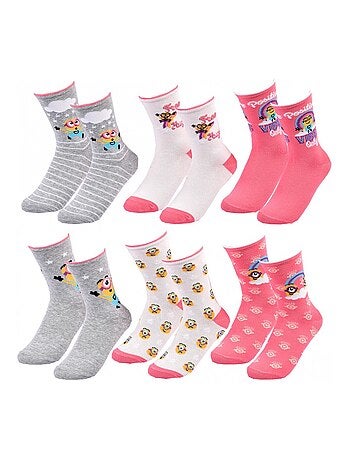 Meias Pack Rapariga MOI MOCHE ET MECHANT - Pack de 6