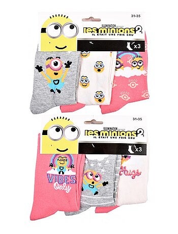 Meias Pack Rapariga MOI MOCHE ET MECHANT - Pack de 9