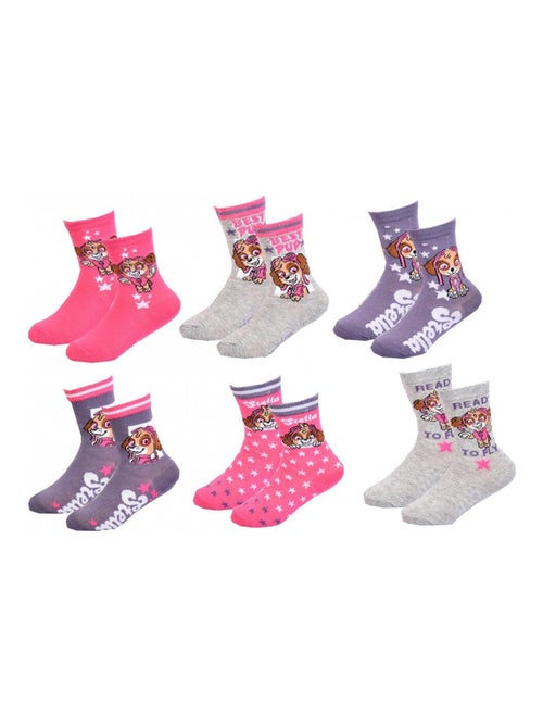 Meias Pack Rapariga PAT PATROUILLE - Pack de 6 - Kiabi Meias Pack Rapariga PAT PATROUILLE - Pack de 6 - Kiabi
