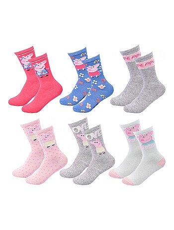 Meias Pack Rapariga PEPPA PIG - Pack de 6
