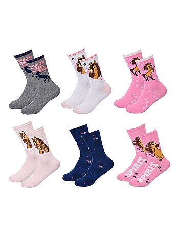 Meias Pack Rapariga SPIRIT - Pack de 6