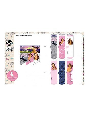 Meias Pack Rapariga SPIRIT - Pack de 6