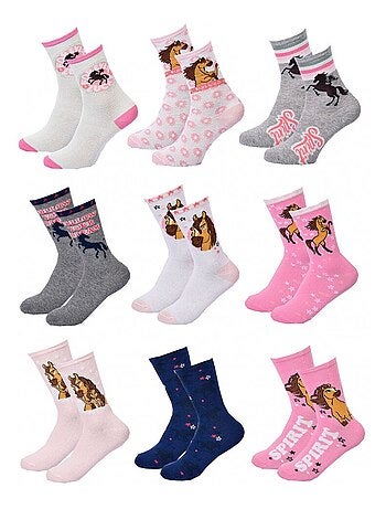 Meias Pack Rapariga SPIRIT - Pack de 9