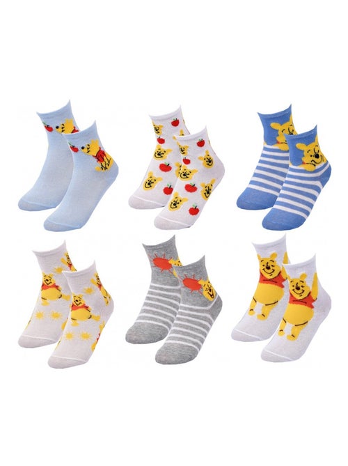 Meias Pack Rapaz DISNEY CLASSIC - Pack de 6 - Kiabi Meias Pack Rapaz DISNEY CLASSIC - Pack de 6 - Kiabi