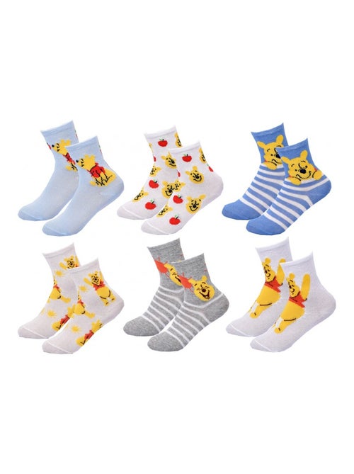 Meias Pack Rapaz DISNEY CLASSIC - Pack de 6 - Kiabi Meias Pack Rapaz DISNEY CLASSIC - Pack de 6 - Kiabi