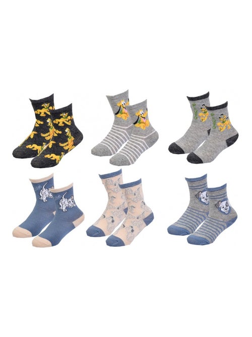 Meias Pack Rapaz DISNEY CLASSIC - Pack de 6 - Kiabi Meias Pack Rapaz DISNEY CLASSIC - Pack de 6 - Kiabi