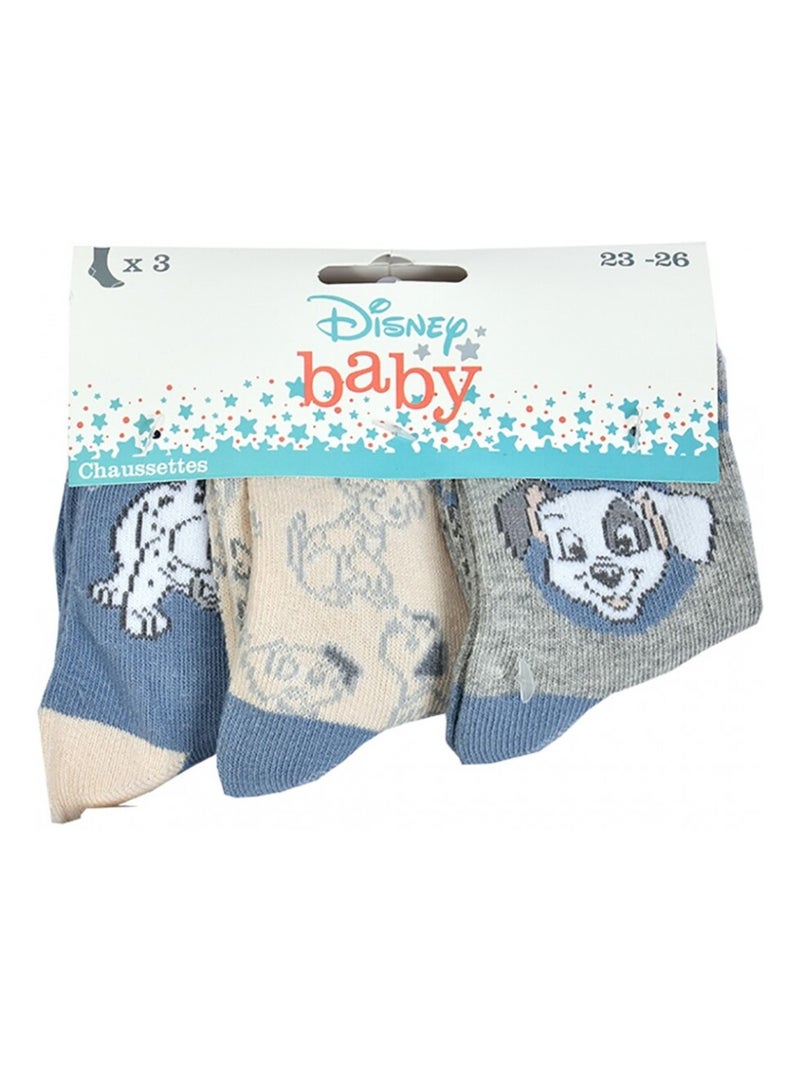 Meias Pack Rapaz DISNEY CLASSIC - Pack de 6 Cinza-cinza antracite branco - Kiabi