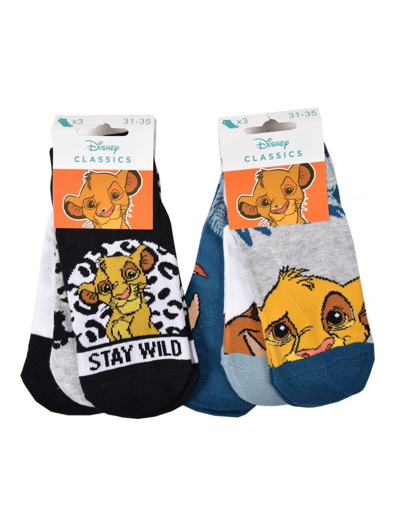 Meias Pack Rapaz DISNEY CLASSIC - Pack de 9 Azul Cinza Branco - Kiabi