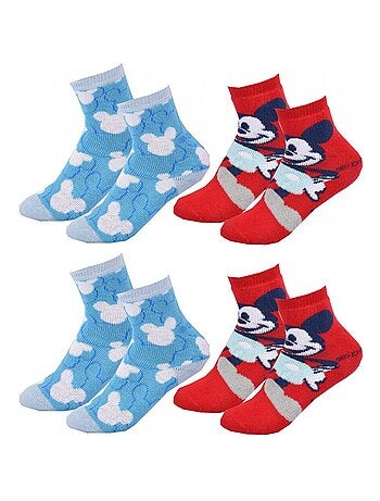 Meias Pack Rapaz DISNEY MICKEY MOUSE - Pack de 4