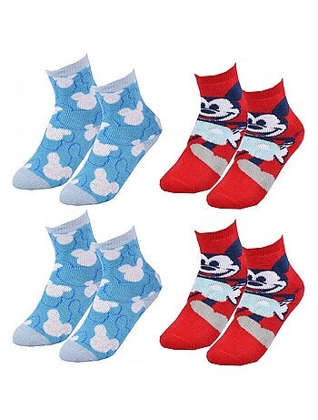 Meias Pack Rapaz DISNEY MICKEY MOUSE - Pack de 4