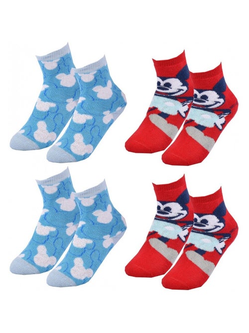 Meias Pack Rapaz DISNEY MICKEY MOUSE - Pack de 4 - Kiabi Meias Pack Rapaz DISNEY MICKEY MOUSE - Pack de 4 - Kiabi