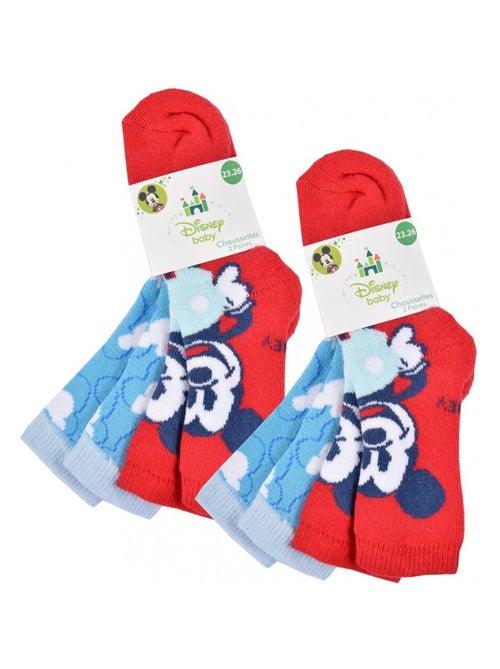 Meias Pack Rapaz DISNEY MICKEY MOUSE - Pack de 4 - Kiabi Meias Pack Rapaz DISNEY MICKEY MOUSE - Pack de 4 - Kiabi