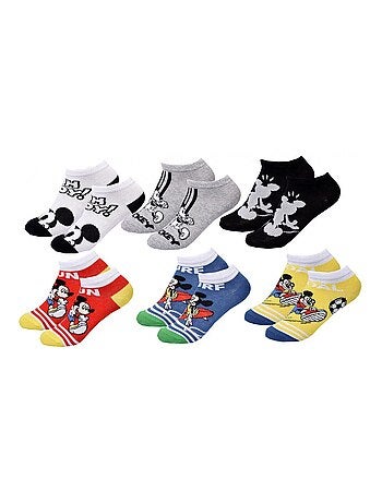 Meias Pack Rapaz DISNEY MICKEY MOUSE - Pack de 6