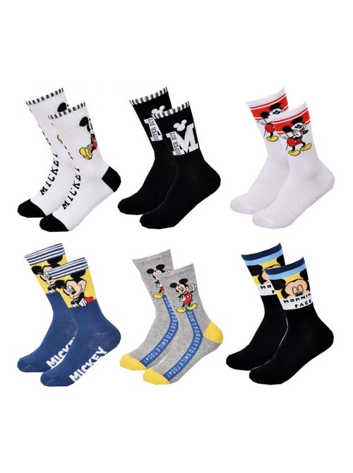 Meias Pack Rapaz DISNEY MICKEY MOUSE - Pack de 6 - Kiabi Meias Pack Rapaz DISNEY MICKEY MOUSE - Pack de 6 - Kiabi
