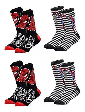 Meias Pack Rapaz DISNEY SPIDERMAN - Pack de 4