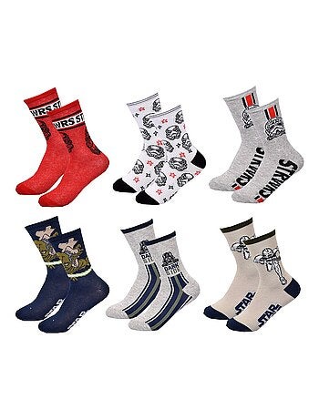 Meias Pack Rapaz DISNEY STAR WARS Pack de 6 Pares