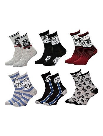 Meias Pack Rapaz DISNEY STAR WARS Pack de 6 Pares