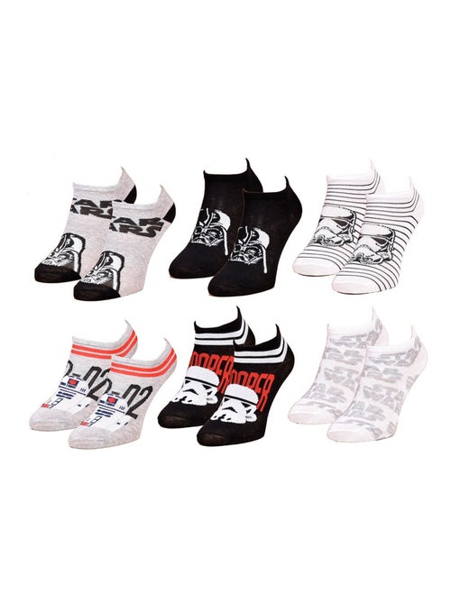 Meias Pack Rapaz DISNEY STAR WARS Pack de 6 Pares - Kiabi Meias Pack Rapaz DISNEY STAR WARS Pack de 6 Pares - Kiabi